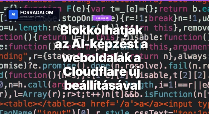 Blokkolhatják az AI-képzést a weboldalak a Cloudflare új beállításával