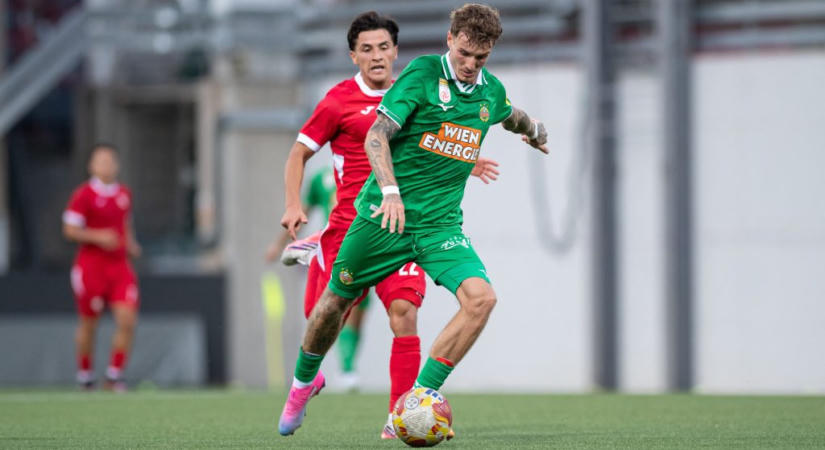 Bolla Bendegúz két gólpasszt is kiosztott, simán jutott tovább a Rapid Wien