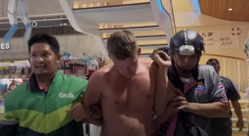 Videón a részeg turista ámokfutása – megütötte segítőjét, majd a rendőrök elől is elfutott