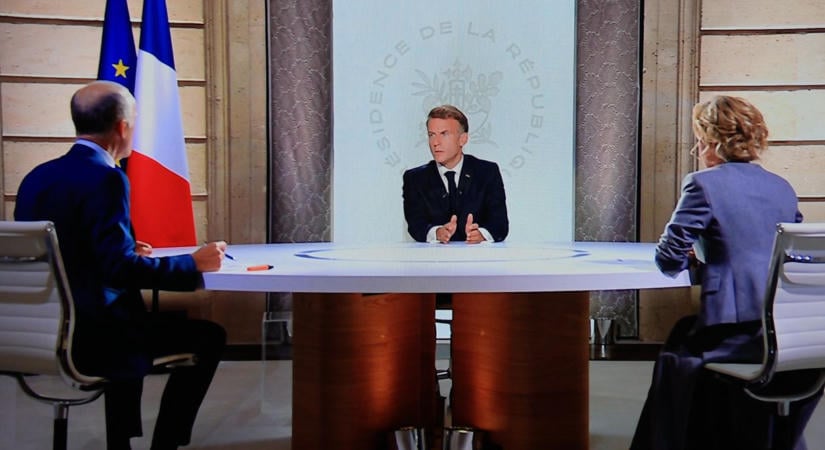 Macron: Franciaország is célpontja lehet orosz dróntámadásnak
