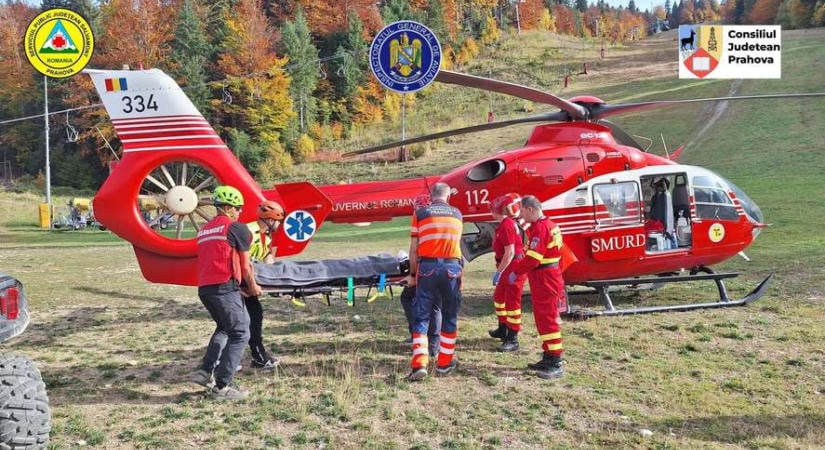 Súlyos baleset a mountain bike pályán – Mentőhelikopterrel szállítottak Bukarestbe a 14 éves fiút