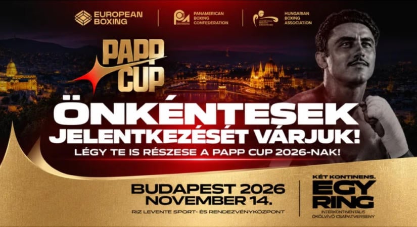 Önkénteseket keresnek a 2026-os Papp Cup ökölvívó versenyre