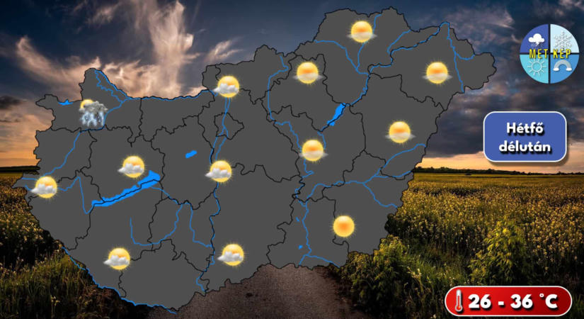 Kánikulával ér véget a meteorológiai nyár, estétől érkezhetnek záporok, zivatarok
