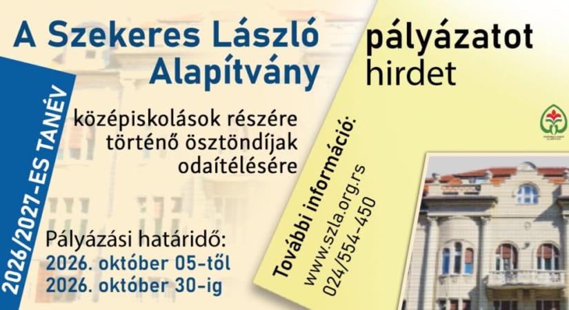 Pályázati lehetőség középiskolásoknak
