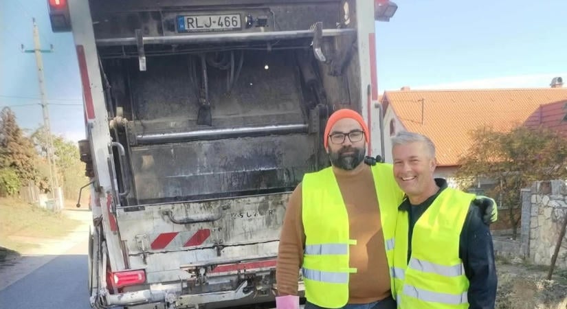 Pákozd polgármestere a kukások közé állt, hogy megmutassa: minden munka tiszteletet érdemel