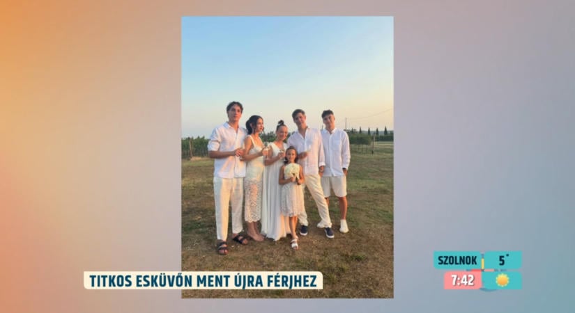 Titkos olaszországi szertartáson újította meg fogadalmát Farkasházi Réka és férje