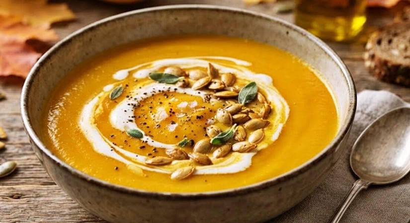 Bársonyos őszi csoda: a tökéletes, fűszeres sütőtök-krémleves titkai