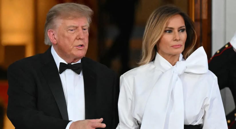 Mindenki Melania Trump látványos ruhájáról beszél, így fogadta a kínai elnököt – galéria