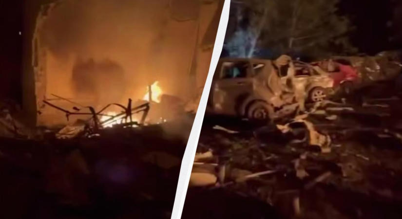 Légibombával találtak el egy kilencemeletes házat Kramatorszkban