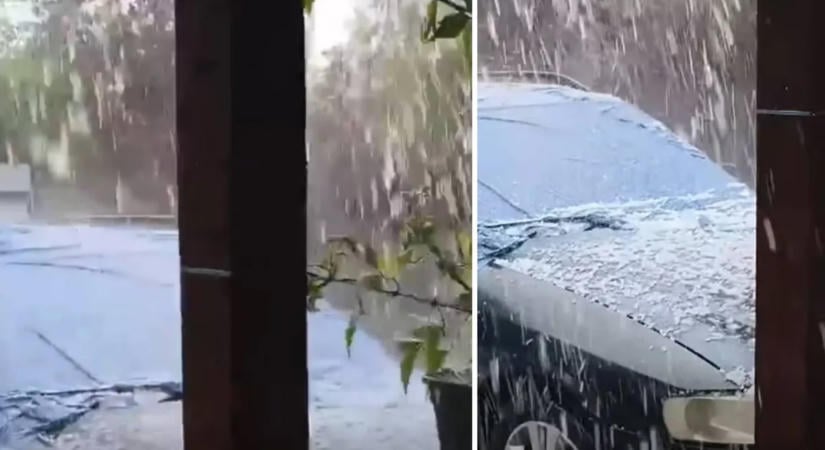 Mintha havazott volna! Brutális jégeső csapott le Magyarországra – videók