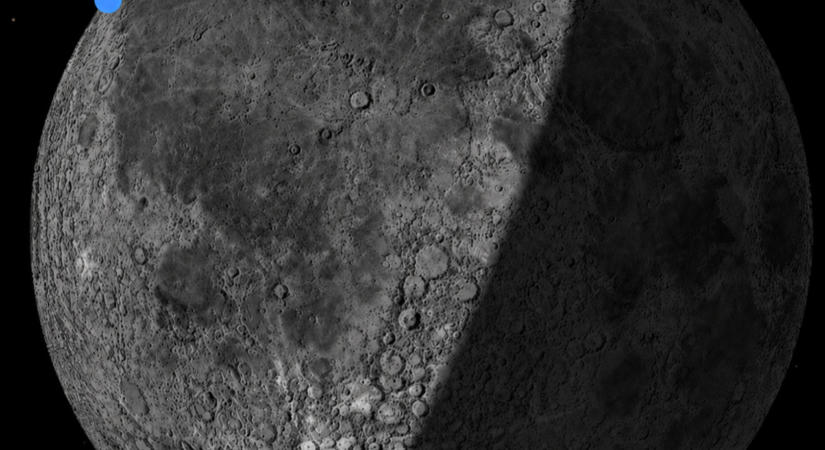 Újabb felvételek a SpaceX Falcon-9 rakéta Holdba csapódásáról