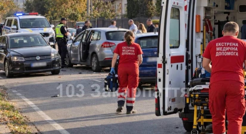 Három autó ütközött a Munkácsi járásban, négyen megsérültek
