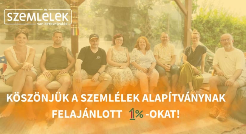 Közel egymillió forint a Szemléleknek az szja egy százalékából – köszönjük a bizalmat!
