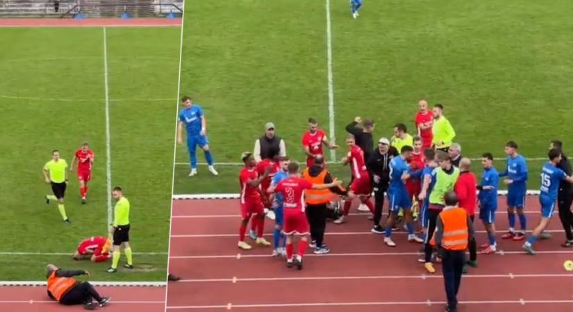 Magyarellenes sértegetés és röhejes verekedés: Pontlevonást vagy pályabezárást követelnek Szlovákiában - videó