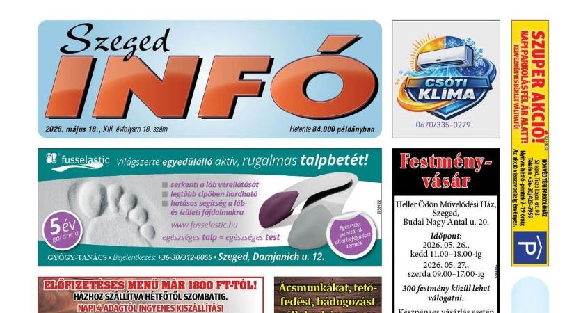 Szeged Infó 2026.05.18-i lapszáma