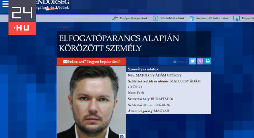 Még várni kell, hogy nemzetközi elfogatóparancsot adjanak ki Matolcsy Ádám ellen
