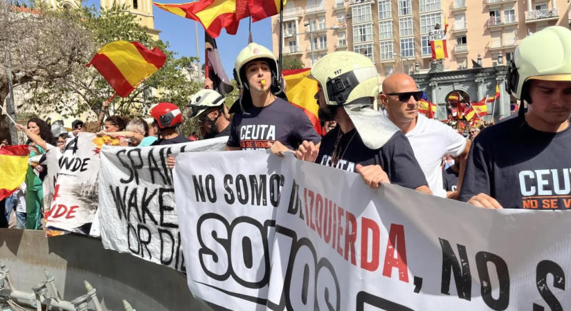 Szolidaritási tüntetések Spanyolország-szerte a migrációs válsággal küzdő Ceutáért