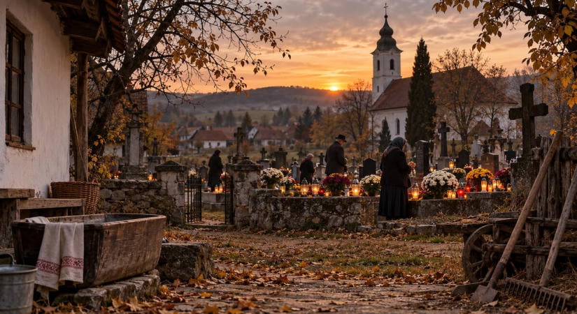 Mindenszentekkor nem mostak és nem dolgoztak a földeken: ezt tartották a régi falvakban