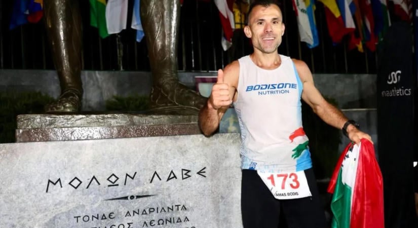 Elképesztő pályacsúcs: Bódis Tamás átírta a Spartathlon rekordját