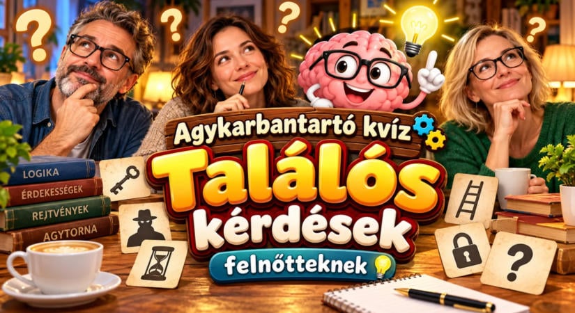 Agykarbantartó kvíz: Találós kérdések felnőtteknek
