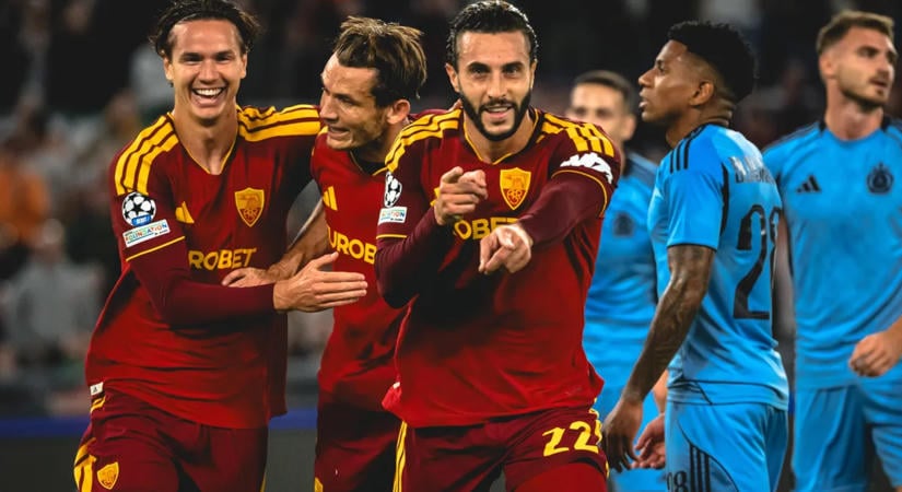 A Roma és a Napoli megszerezte első győzelmét ebben a BL-kiírásban, utóbbi hétgólos meccsen