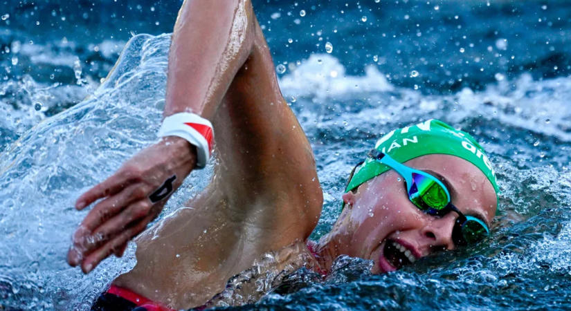 Fábián Bettina ezüstérmes a 3 km-es kieséses versenyben a párizsi vizes Eb-n
