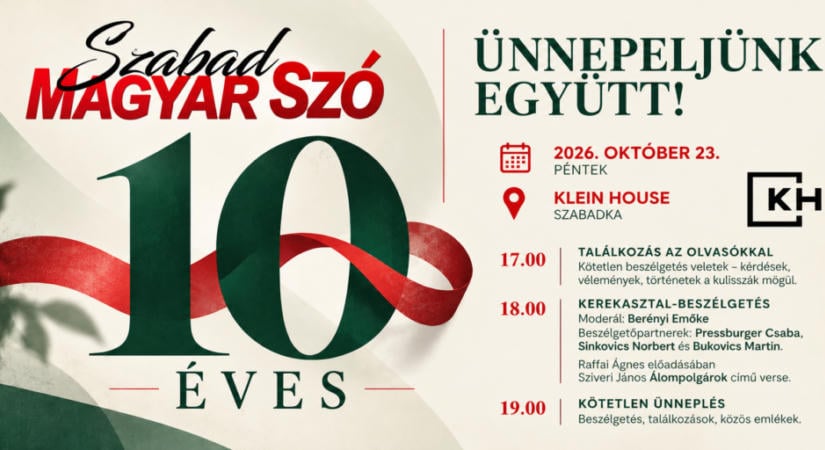 10 éves a Szabad Magyar Szó – Ünnepelj velünk!