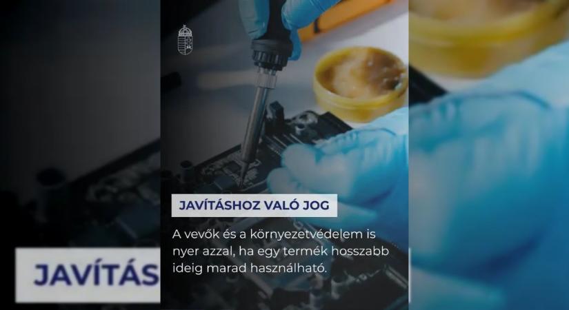 Új kormányrendelet segítheti a háztartási eszközök javíthatóságát