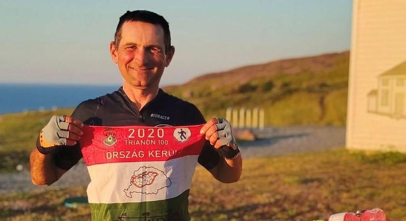 Brutális rekord: negyvennégy nap alatt tekerte át Kanadát a komáromi extrémsportoló
