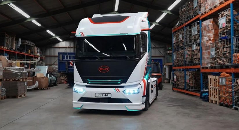 A BYD Európában debütált villanykamionja feladja a leckét a Teslának