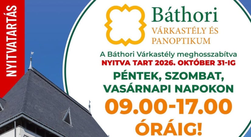 Meghosszabbított nyitvatartással vár a Báthori Várkastély