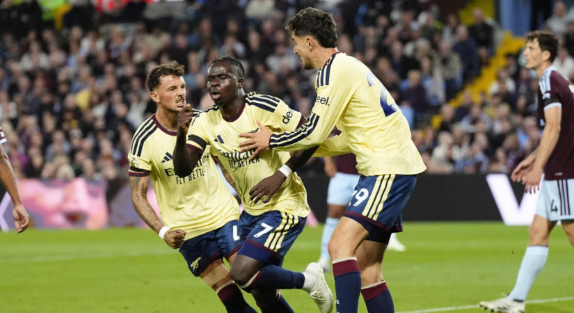 Saka döntött Birminghamben – nyögvenyelős Arsenal-siker a rangadón