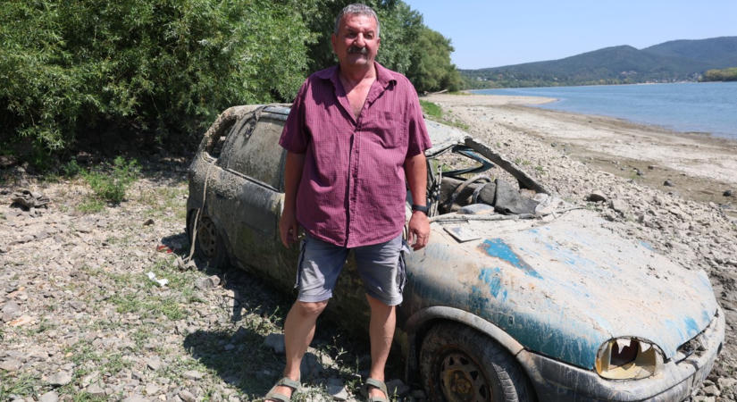 Elárulta a Blikknek Imre, 13 éve hogyan lopták el a Dunában most megtalált kocsiját – Halak otthonává vált a kis Opel Corsa