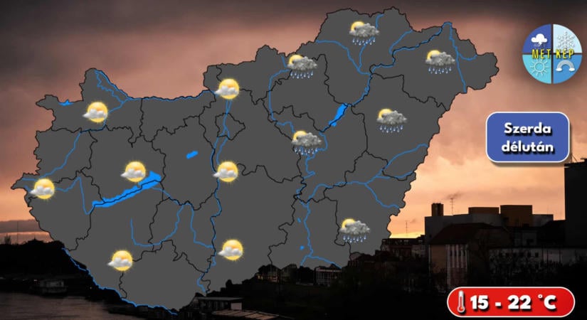 Friss lesz a hajnal, szerdán keleten még előfordulhatnak futó záporok