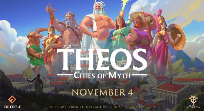 November 4-én jelenik meg PC-re a Theos: Cities of Myth