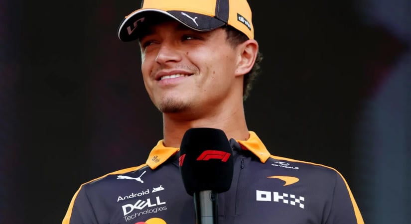 Upsz! Pikáns választ adott a kérdésre Lando Norris – véletlenül?