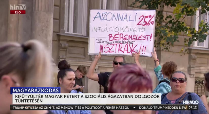 Magyar Pétert ezúttal nem az ellenzék, hanem a kampányígérete várta az utcán