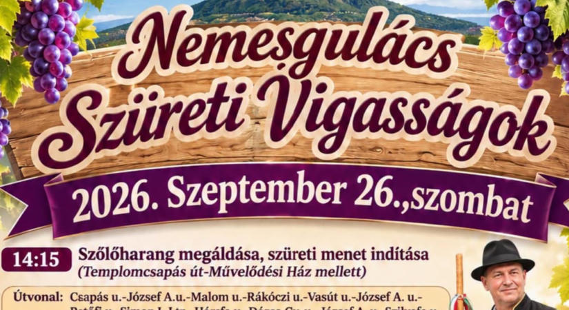 Szüreti Vigasság 2026 Nemesgulács