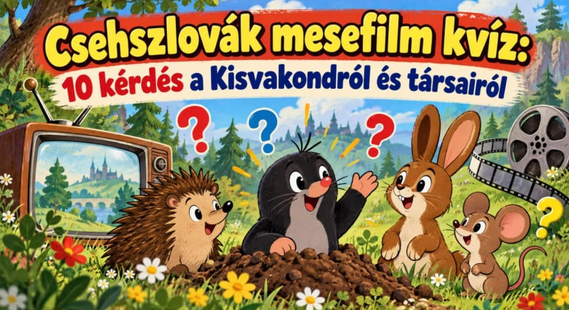 Csehszlovák mesefilm kvíz: 10 kérdés a Kisvakondról és társairól