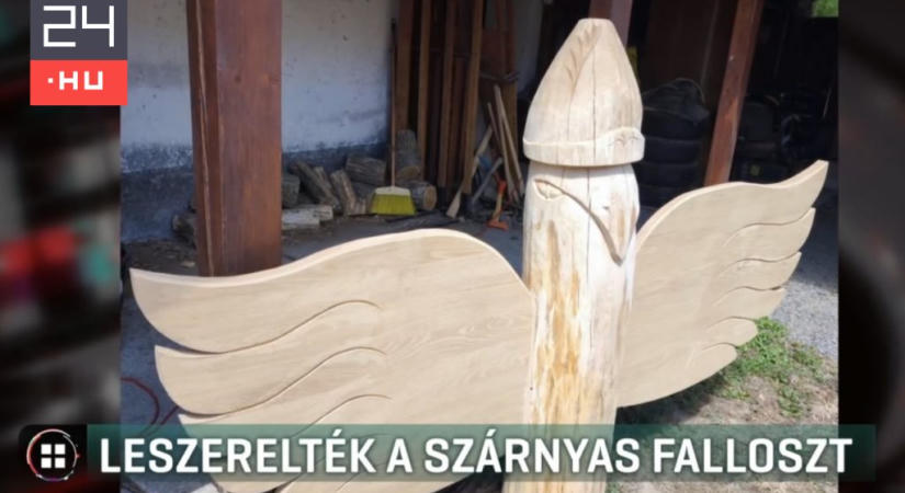 Hiába vonzott turistákat, eltávolítják a devecseri szárnyas falloszt