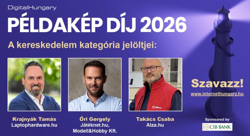 Ismerd meg a Digital Hungary Példakép díj KERESKEDELEM kategóriájának jelöltjeit!