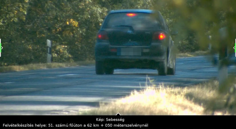 159 km/órával mért be egy Yarist a traffi Bács-Kiskun megyében!