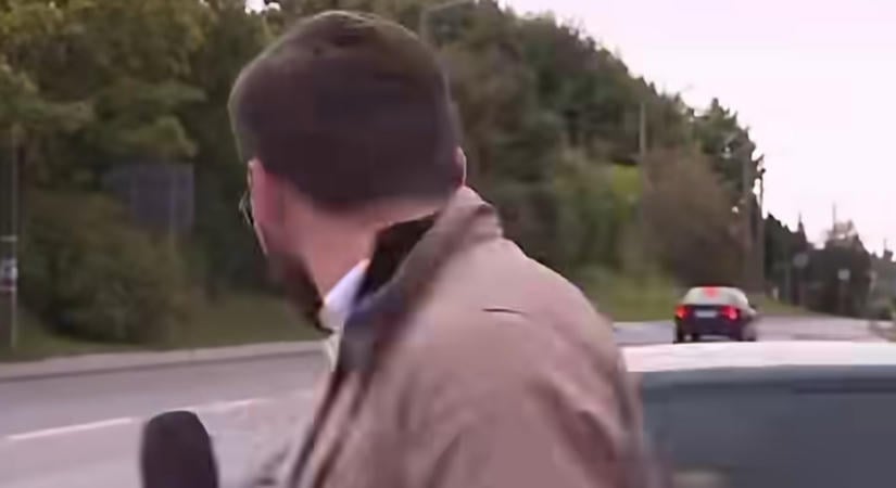 Egy balesetről forgatott a lengyel tévé, amikor a szemük láttára ütöttek el egy rolleres lányt