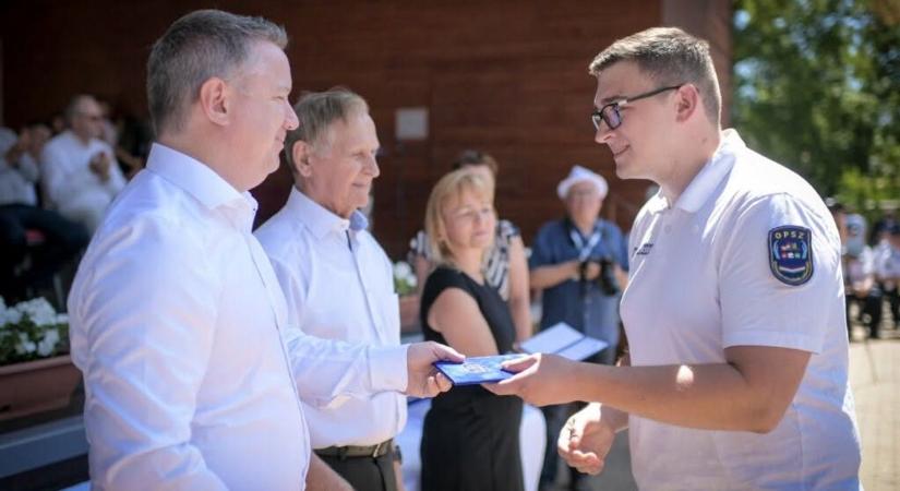 Országos elnöki dicséret és jutalom az Öttevényi Polgárőr Egyesület elnökének