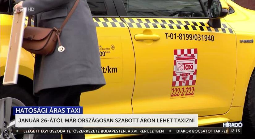 Január 26-ától már országosan szabott áron lehet taxizni