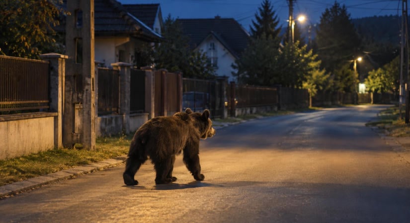 Medve szaladgált hétfő hajnalban Havadtő utcáin (VIDEÓ)