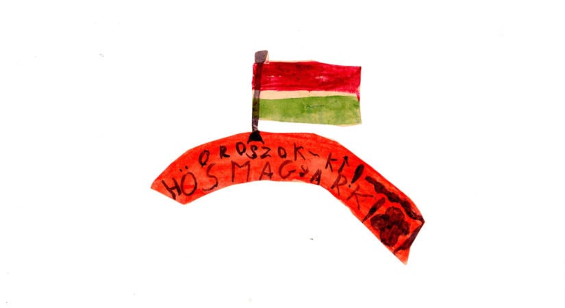 Egy kisgyermek 1956-ban