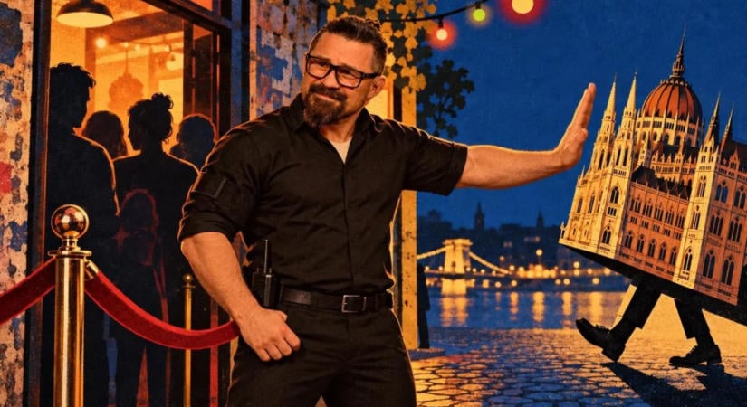 Bárdosi Sándor a Szimpla Kert előtt állt munkába