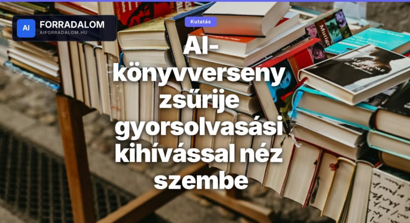 AI-könyvverseny zsűrije gyorsolvasási kihívással néz szembe