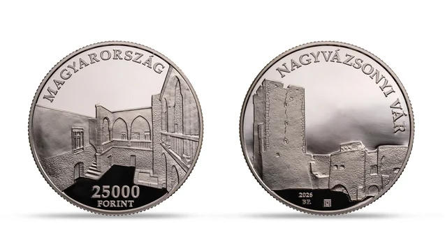 Emlékérme jelenik meg a Nagyvázsonyi várról